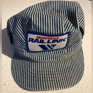 Authentic Vintage Montana Rail Link Engineers Hat